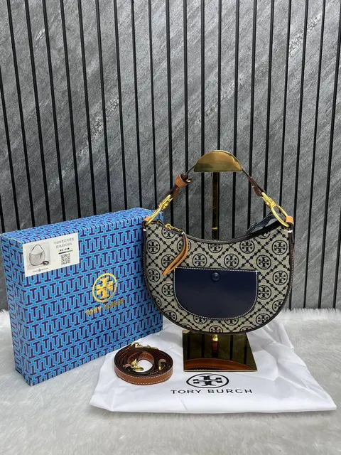 Tori Burch Jacquard Cresent Slingbag With OriginalBox