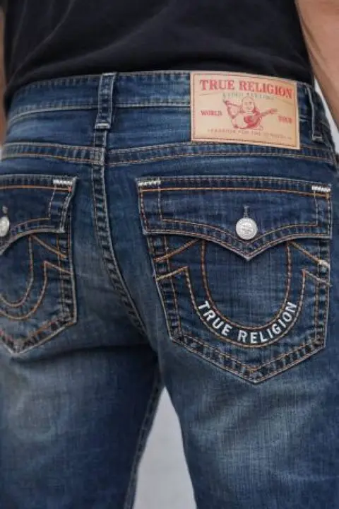 True Religio n Green Shade Straight fit Premium Imported Stretchable Lycra Fabric Denim with Back Flap pocket Design 3691