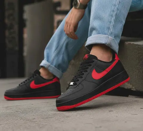 Nike Airforce 1 Low 07 University Red Black 2624