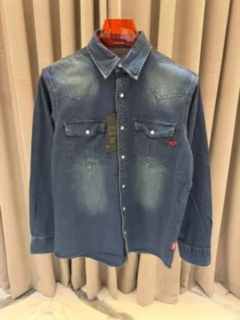 Diesel Denim Shirts Greenish