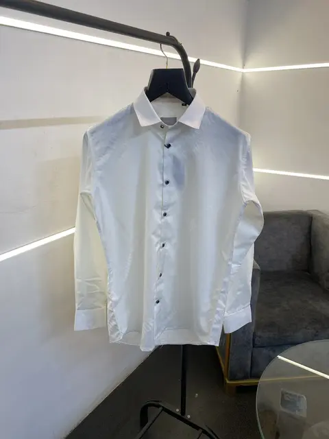 Christian diyor laser cut monogram print imported shirt with proper box packing white
