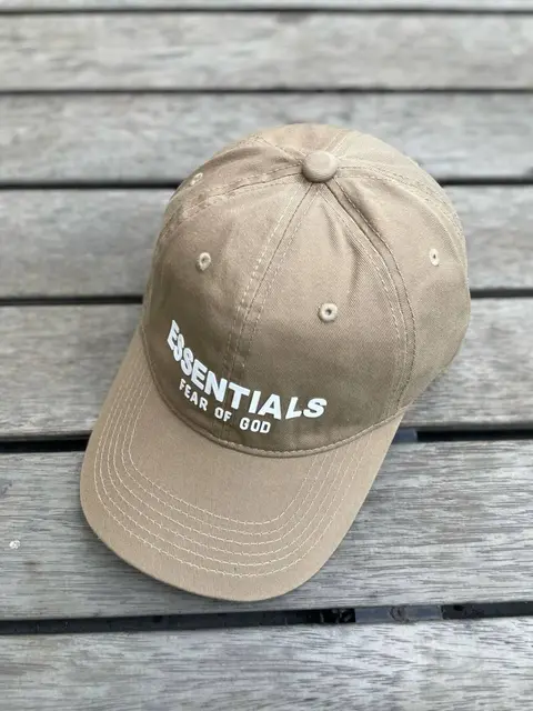Essentials fear of god Apricot premium unisex cap with safety box