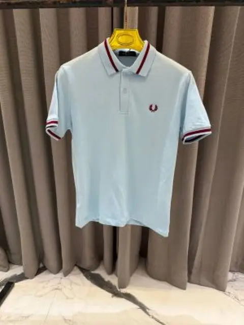 No return Fred peery imported polo Tshirt Sky blue