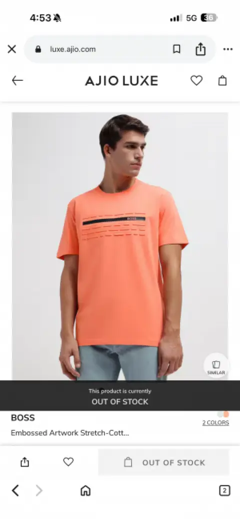 Boss imported Tshirt Orenge