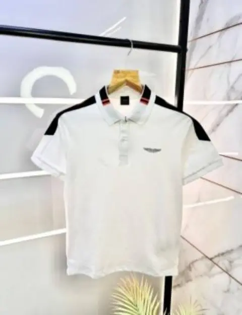 Hackett Aston Martin white Premium Classic Polo T-Shirt