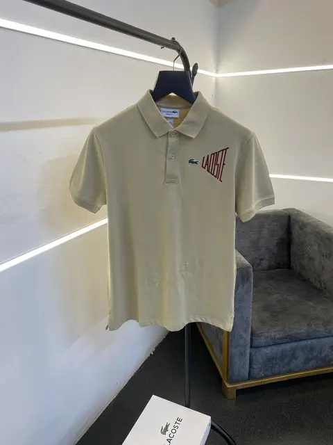 Lacoste imported box pack polo tshirt sandal beige sale