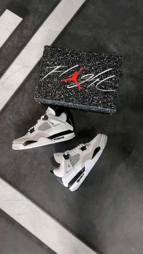 Air Jordan Retro 4 Military Black For Mens Semi UA
