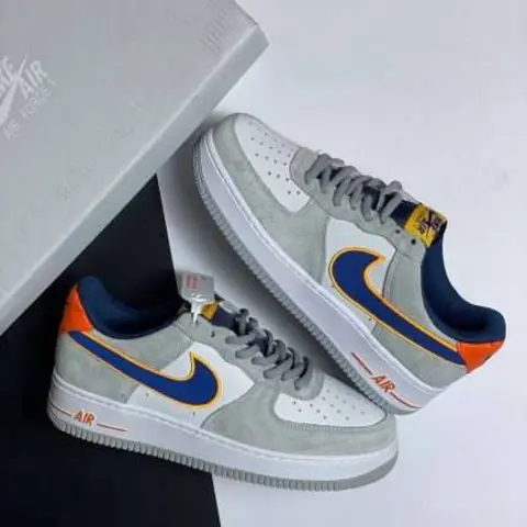 Air Force 1 Grey Navy Orange Fresh Sale