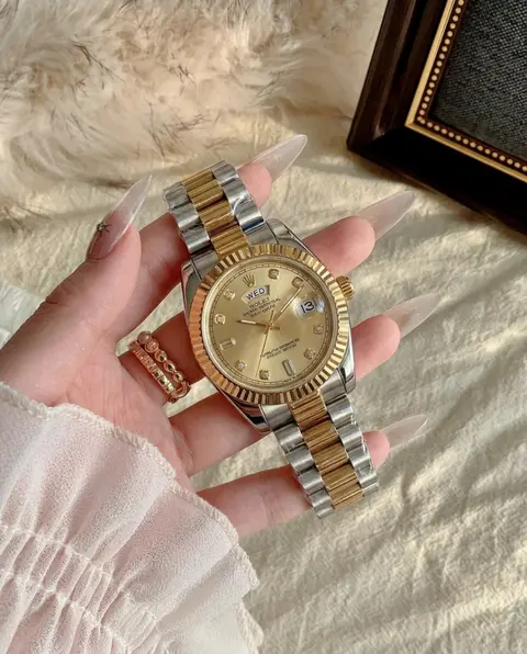 Rolex Oyster Perpetual Day Date Diamond 2Ton Gold