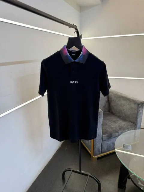 Hugo bos imported polo tshirt navy blue sale