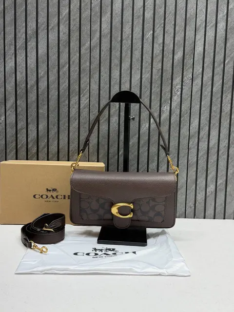 Coach Tabby 26 Maple Shoulder Crossbody Bag With Original Box 2 Belt (Short Long)