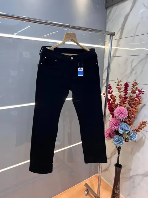 Gucci Jet Black Premium Imported Stretchable Lycra Fabric Straight Fit Denim 3210