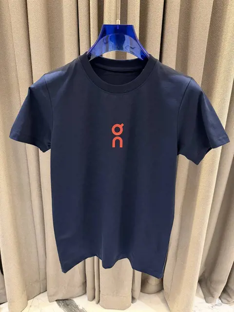 On Cloud Navy Premium Round Neck Tshirt