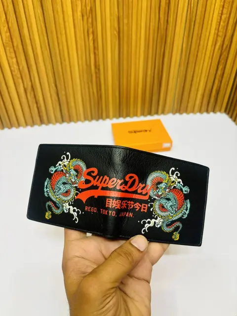 02 SUPERDRY BLACK PREMIUM QUALITY WALLET
