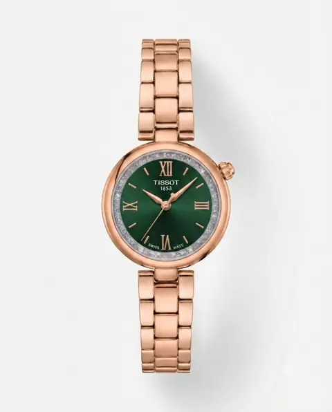 Tissot Desir Rose Gold Green Dail