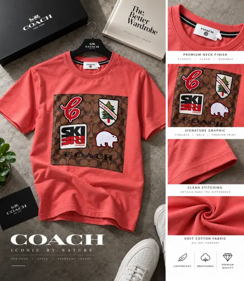 Coach Premium Round Neck T Shirts 2516