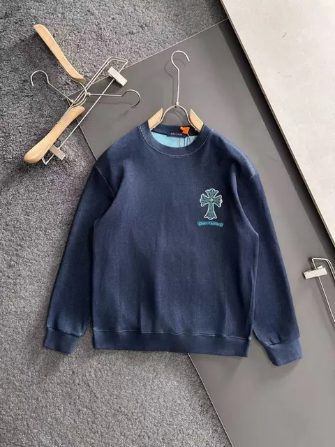 CHROME HEARTS IMPORTED SWEATSHIRT STORE ARTICLE NAVY BLUE
