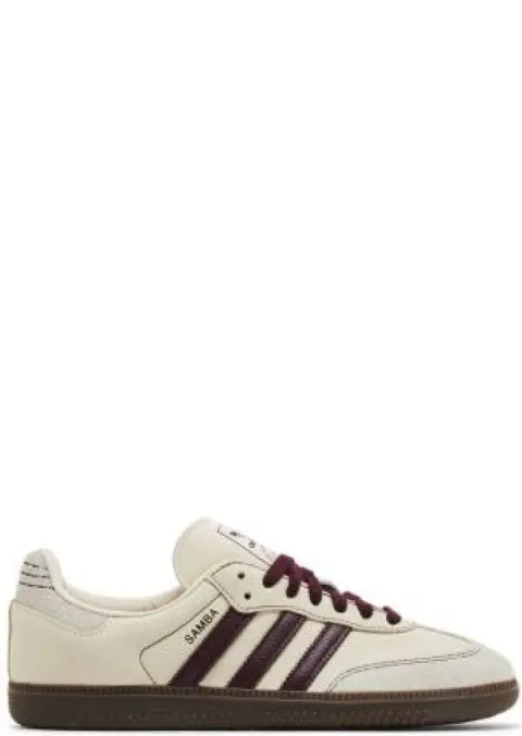 Adidas Samba Wonder White Maroon For Mens 505