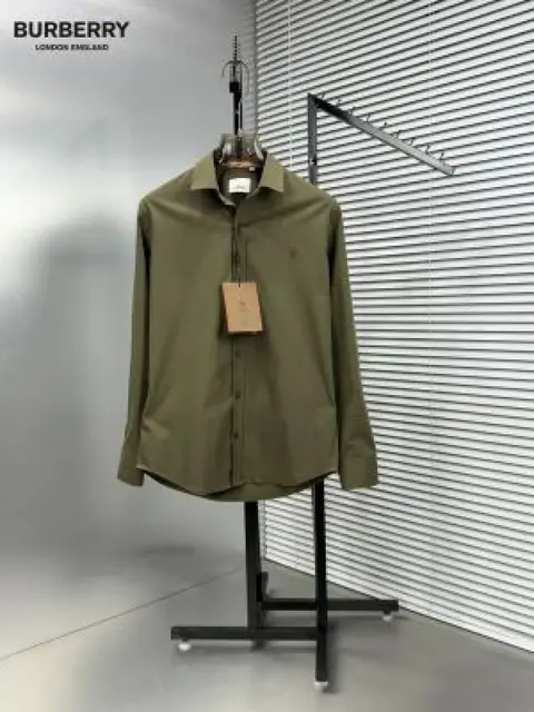 Burberry Chest Logo Full Sleeves Shirt green