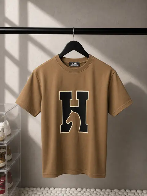 Herme Premium Round Neck T-Shirt 1382