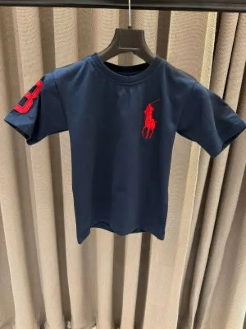 No return Ralf Lauren imported Kids Tshirt English Blue