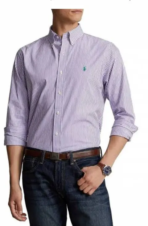 Ralph Lauren imported checks shirt purple