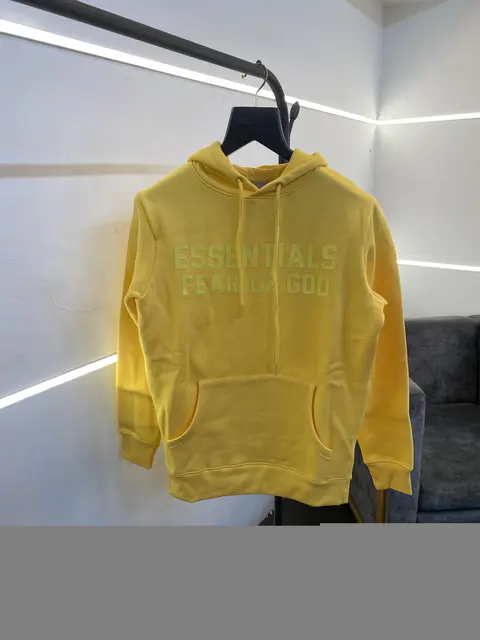 Essentials fear of god imported hoodie yellow sale