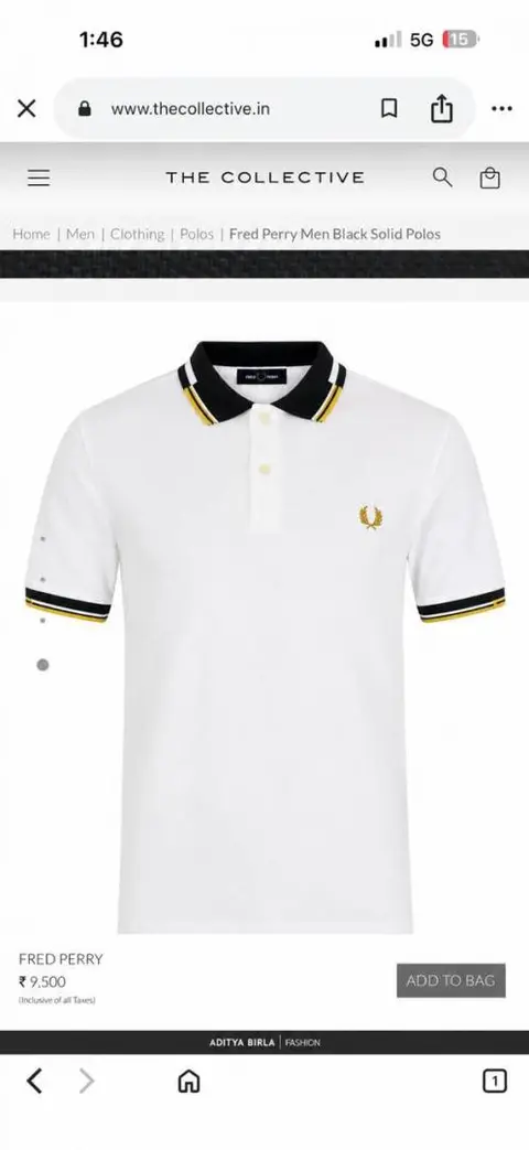 Fred Perry Chest Logo Polo T-shirt White
