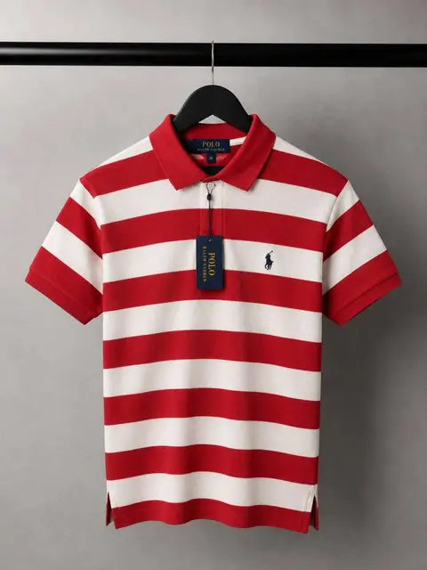 Ralph Laure n Premium Knig Striped Polo T-Shirt OG Box packaging 1468. Sale offer VS1000