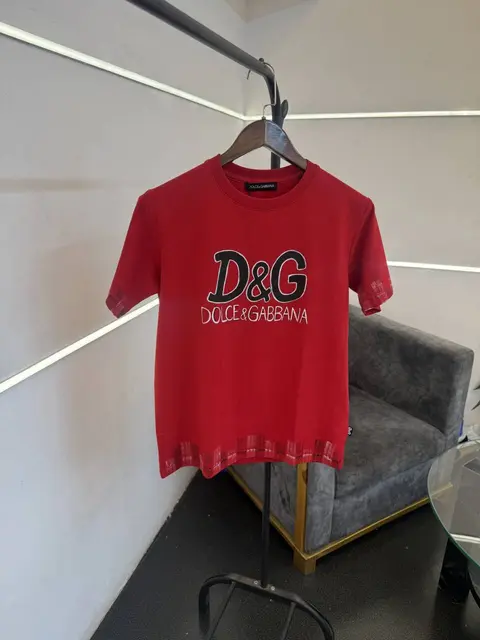 D&G turkey imported round neck tshirt red