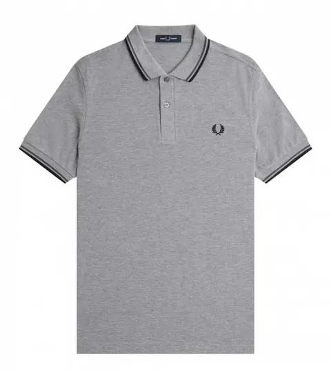 FRED PERRY IMPORTED STORE ARTICLEx POLO T-SHIRT GREY