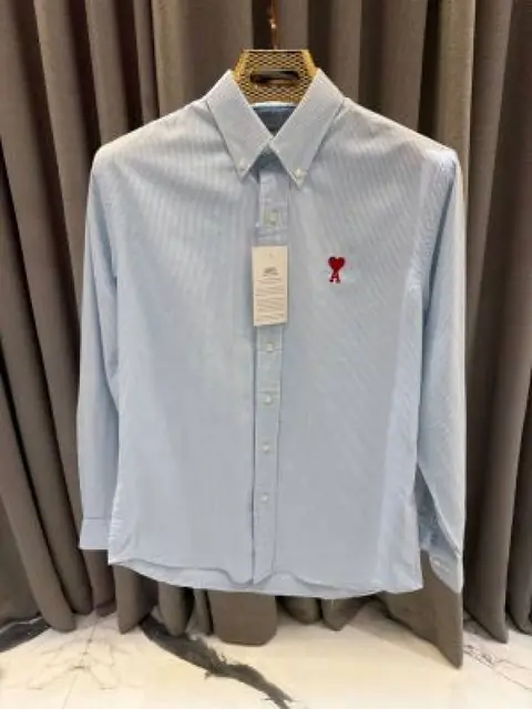 Ami Paris Linning imported shirt sky blue