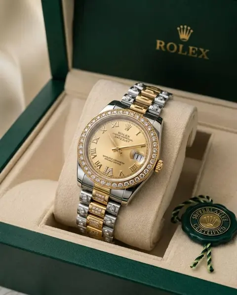 Rolex Oyester Perpetual Date Just 2Ton-Gold-Gold