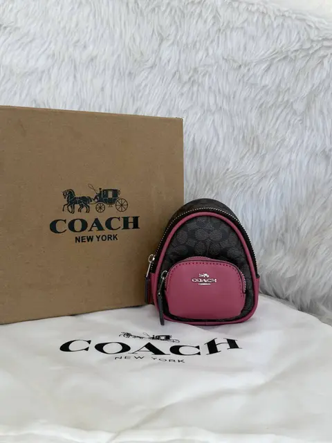 Coach 08 Minikkeychain Backpack BagCharm With Original Box Packing