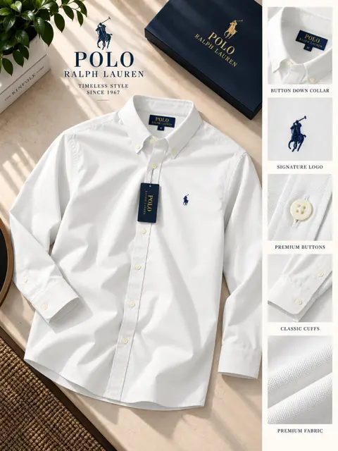 Ralph Lauren Premium Cotton Lycra Shirts 2574