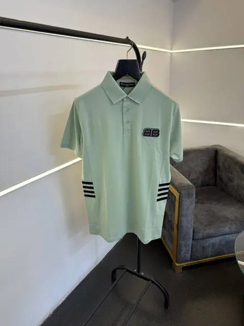 Balenciaga a luxurious imported polo tshirt mint green sale