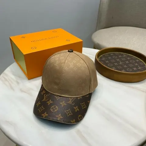 Louis Vuitton Exibit Dual MonoGram Premium Unisex Cap (With Safety Box)