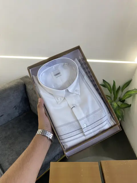 Burberry box pack imported shirt white