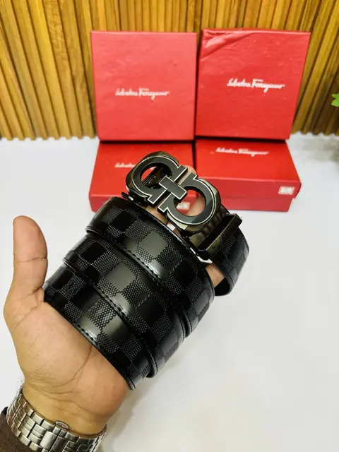 55 SF SALVATORE FERRAGAMMO PREMIUM QUALITY AUTOMATIC LOCK BELT