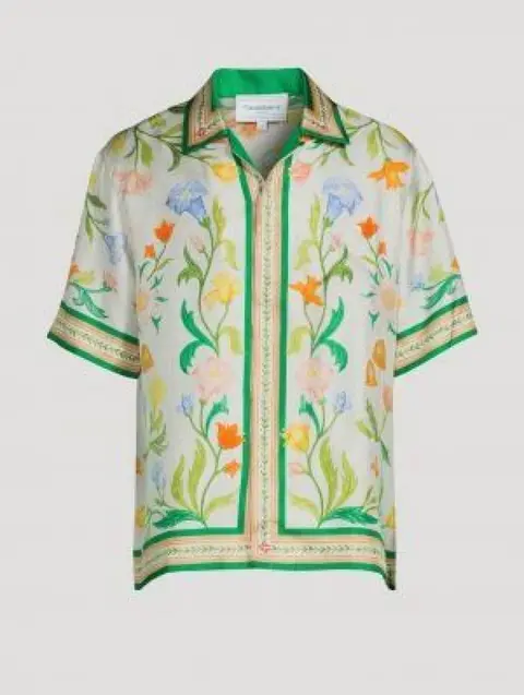 Casablanca imported primium Green Printed Shirt