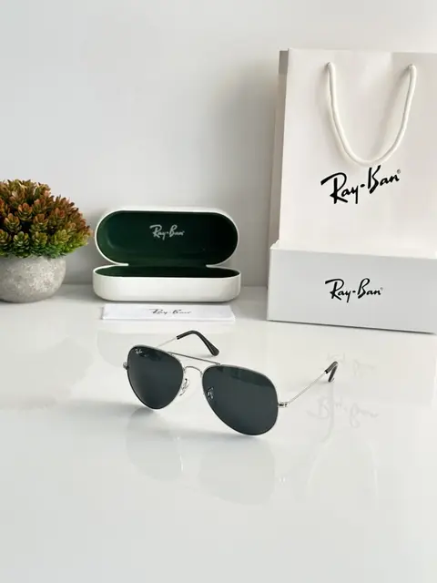 RB Aviator Silver Black