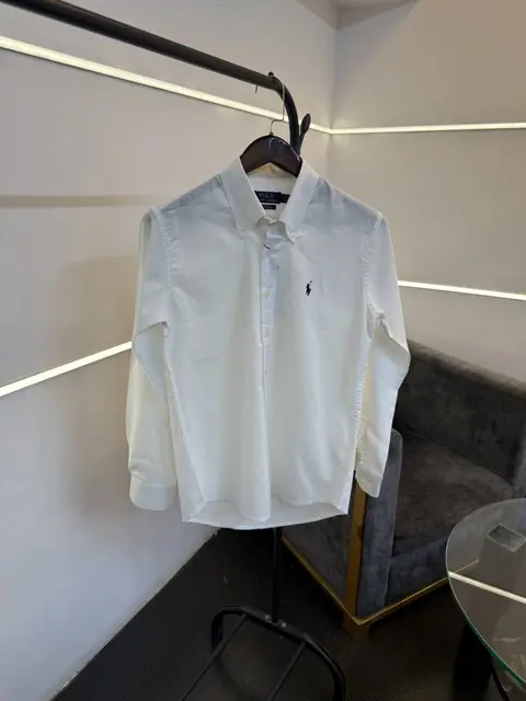Ralph lauren linen imported shirt white