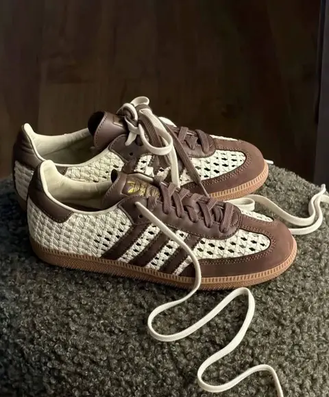 Adidas Samba Woven Brown Cream 697
