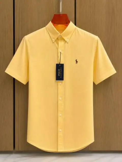 Ralph LAUREN POLO STORE ARTICLE IMPORTED leelan fabric SHIRT orangex