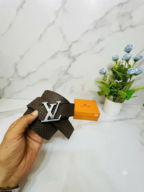 03 LV LOUIIS VUITTON SILVER PREMIUM QUALITY BELT