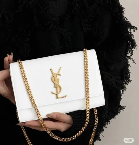 Ysl Kate White Shoulder Bag With Original Box - DustCover - Carrybag