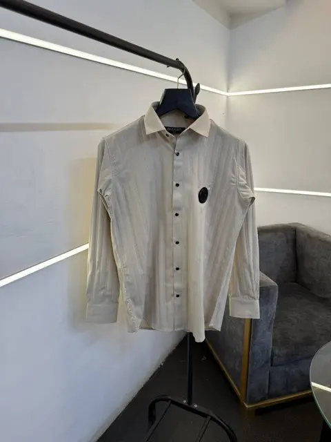 Balmain knitted design high quality imported shirt proper box packing beige