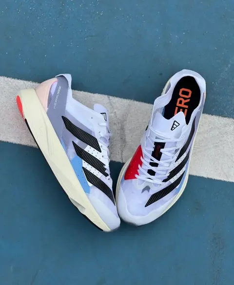 S adizero takumi sen 9 silver violet white