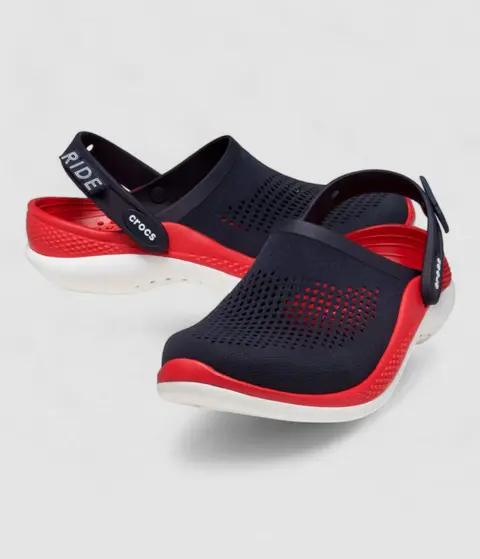 Crocs Lite Ride 360 Navy Red Carry Bag Og box