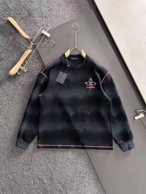 v-uitton imported sweatshirt store article black